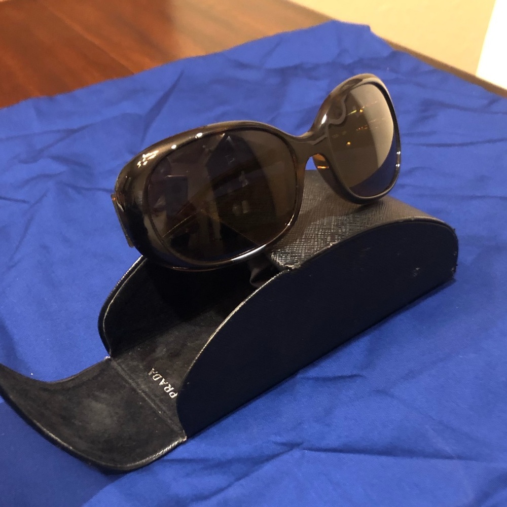 Prada Women's Black Oversized Sunglasses